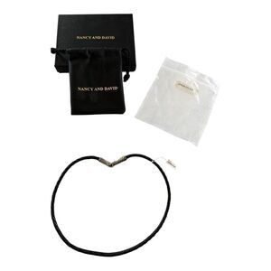 Vintage Nancy and David Black Necklace